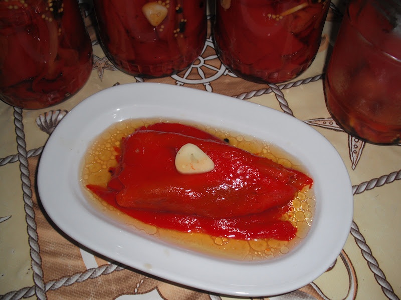 Ardei copti la borcan pentru iarna. Cea mai simpla si delicioasa reteta