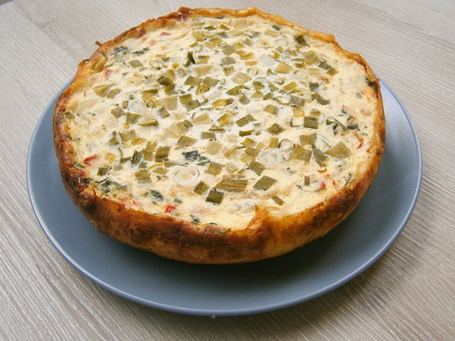 Quiche in crusta de cartofi