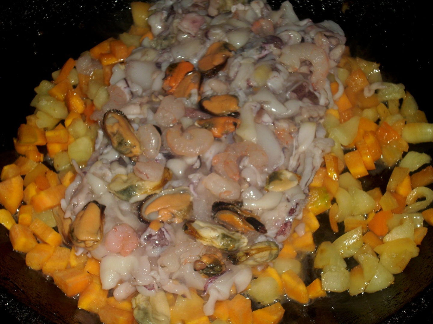 Couscous cu fructe de mare