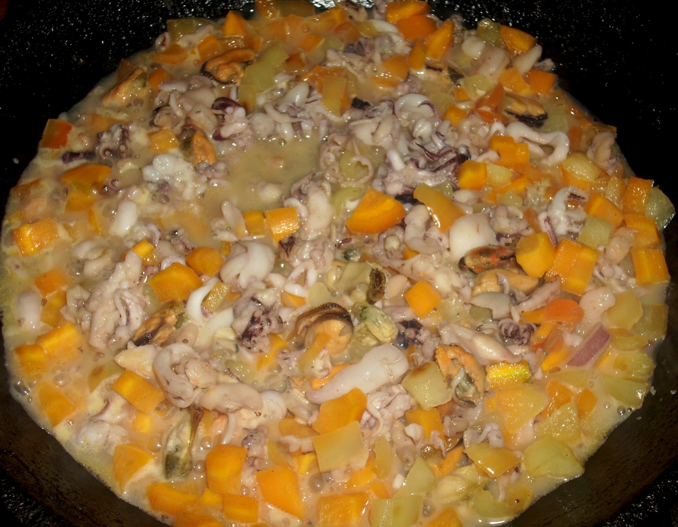 Couscous cu fructe de mare