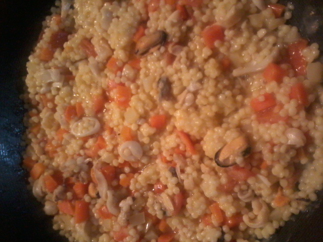 Couscous cu fructe de mare