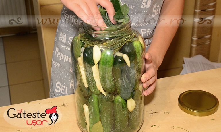 Castraveti murati in saramura