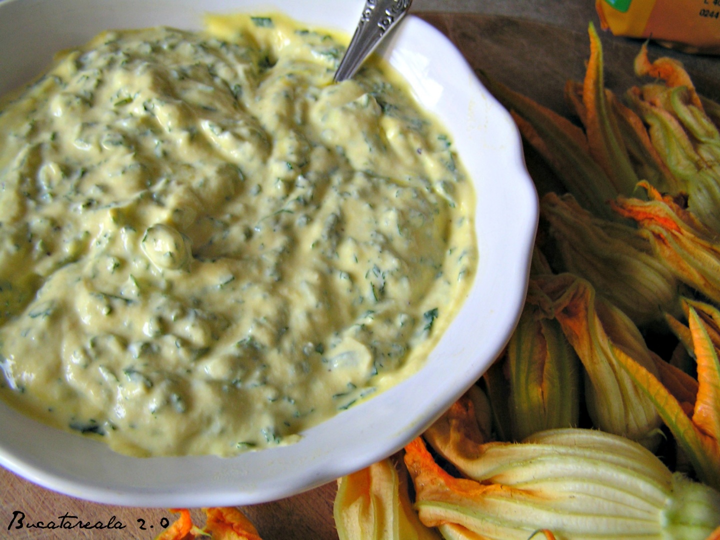 Flori de dovlecel umplute cu ricotta