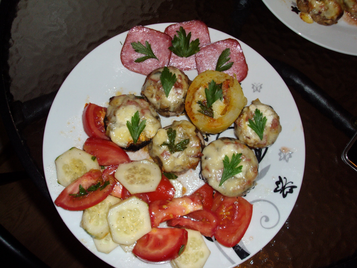 Ciuperci champignon la cuptor