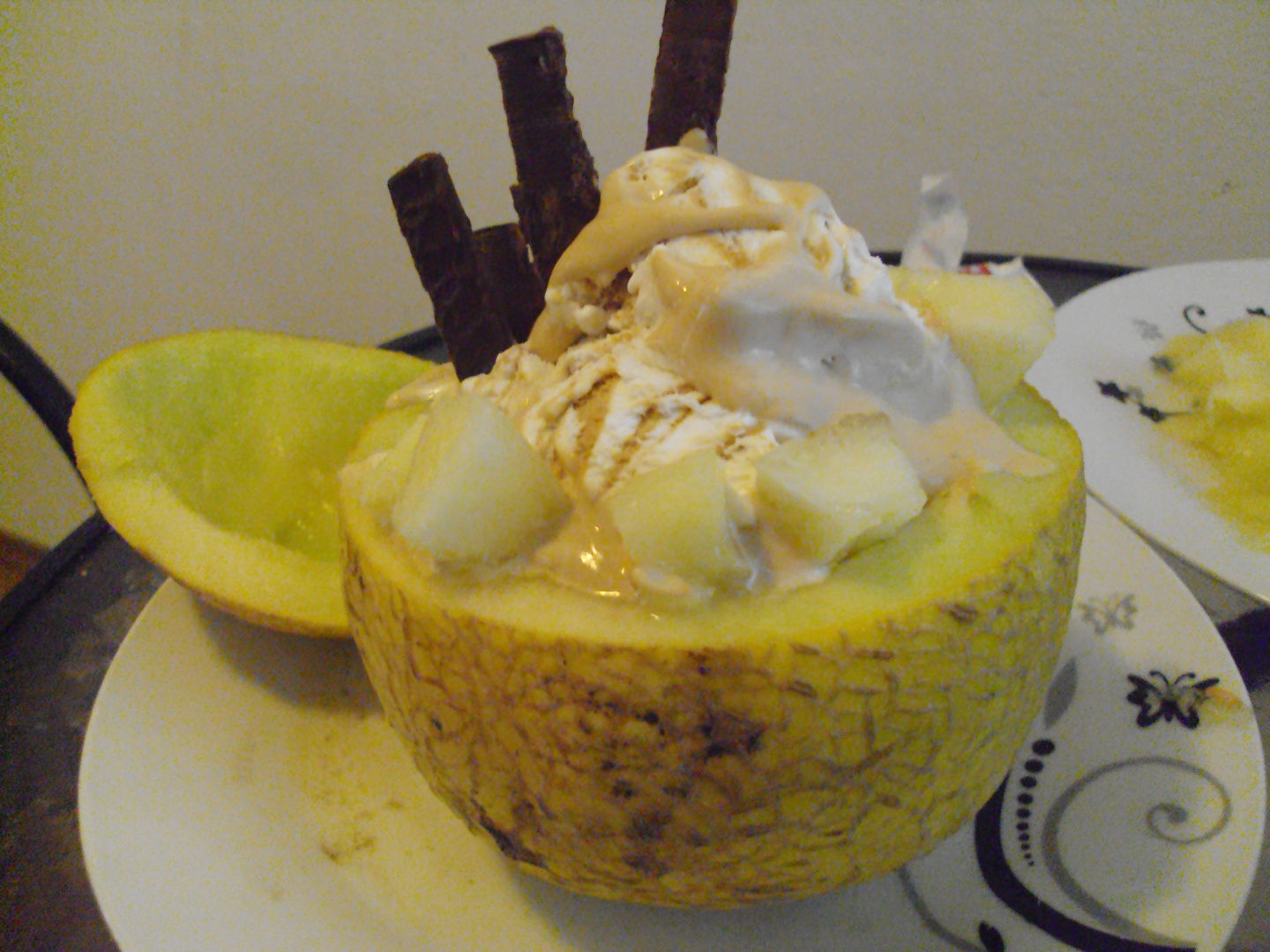 Pepene galben cu inghetata