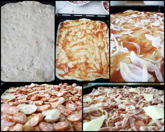 Pizza cu aluat simplu