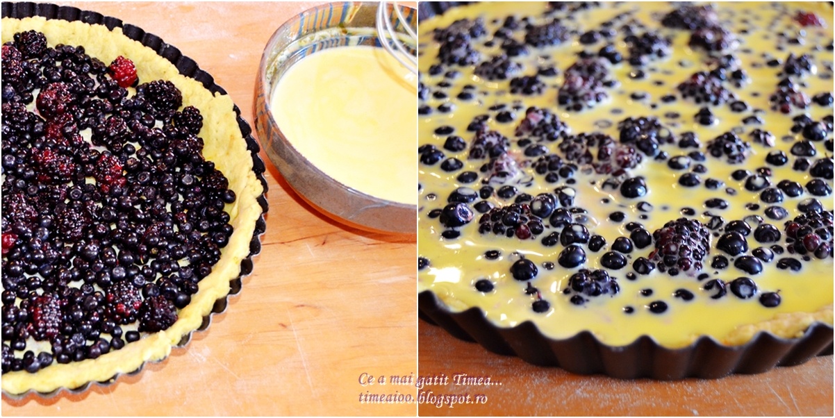 Tarta cu mure si afine