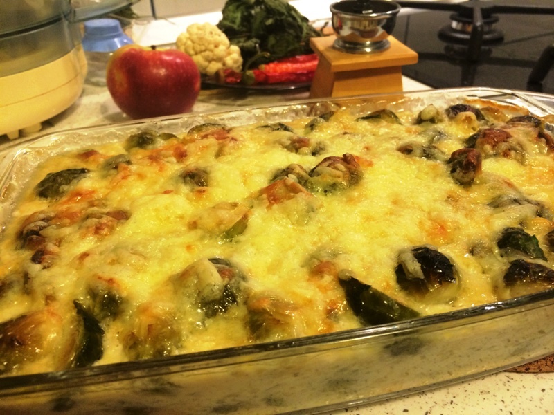 Varza de Bruxelles gratinata
