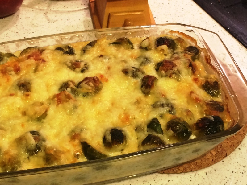 Varza de Bruxelles gratinata