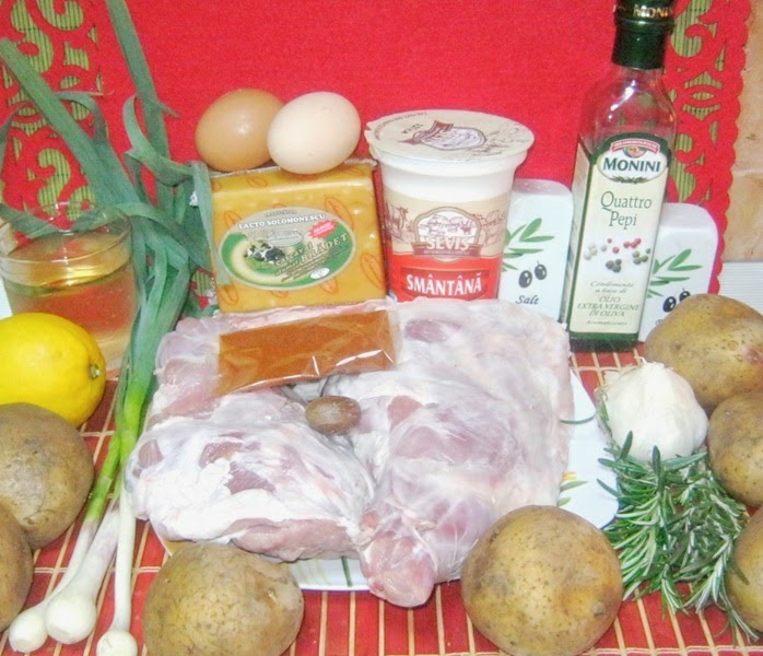 Miel cu rozmarin si timbale de cartofi