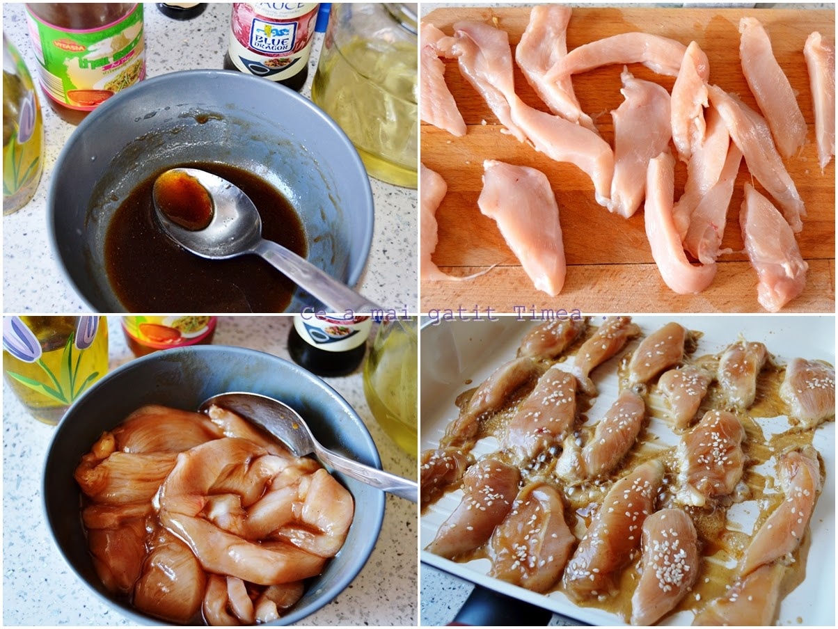 Piept de pui dulce cu susan