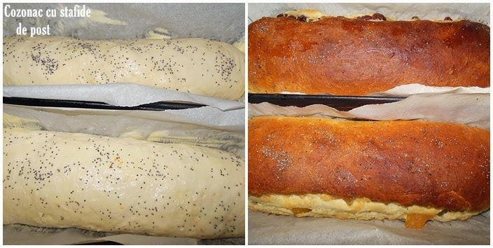 Cozonac cu stafide de post