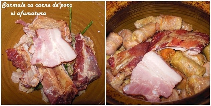 Sarmale cu carne de porc si afumatura