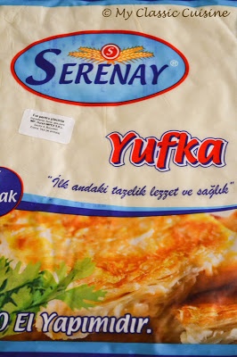 Börek - placinta turceasca cu branza si patrunjel