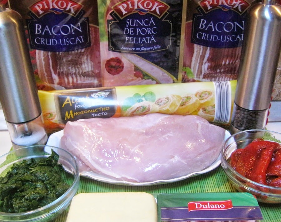 Rulada din piept de curcan in foietaj