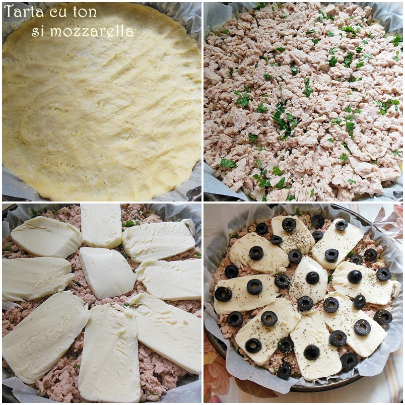 Tarta cu ton si mozzarella