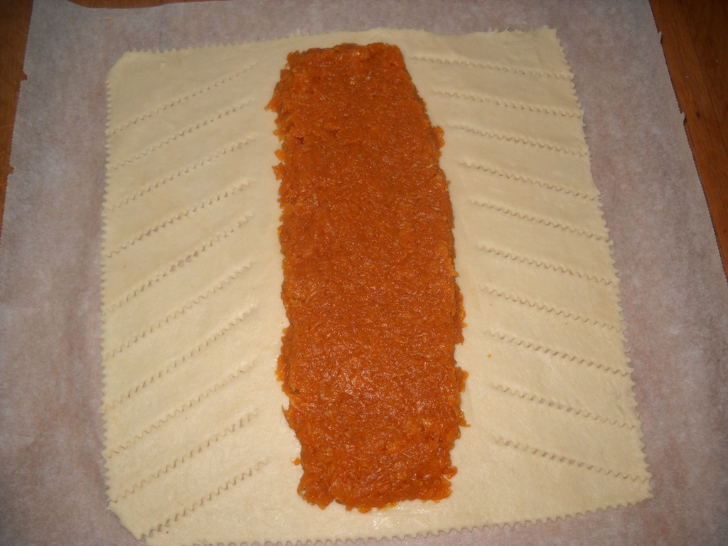 Placinta de dovleac împletita