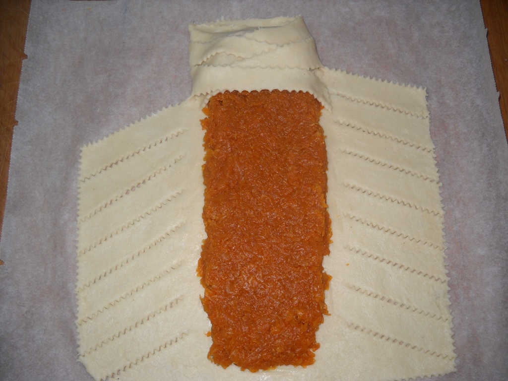 Placinta de dovleac împletita