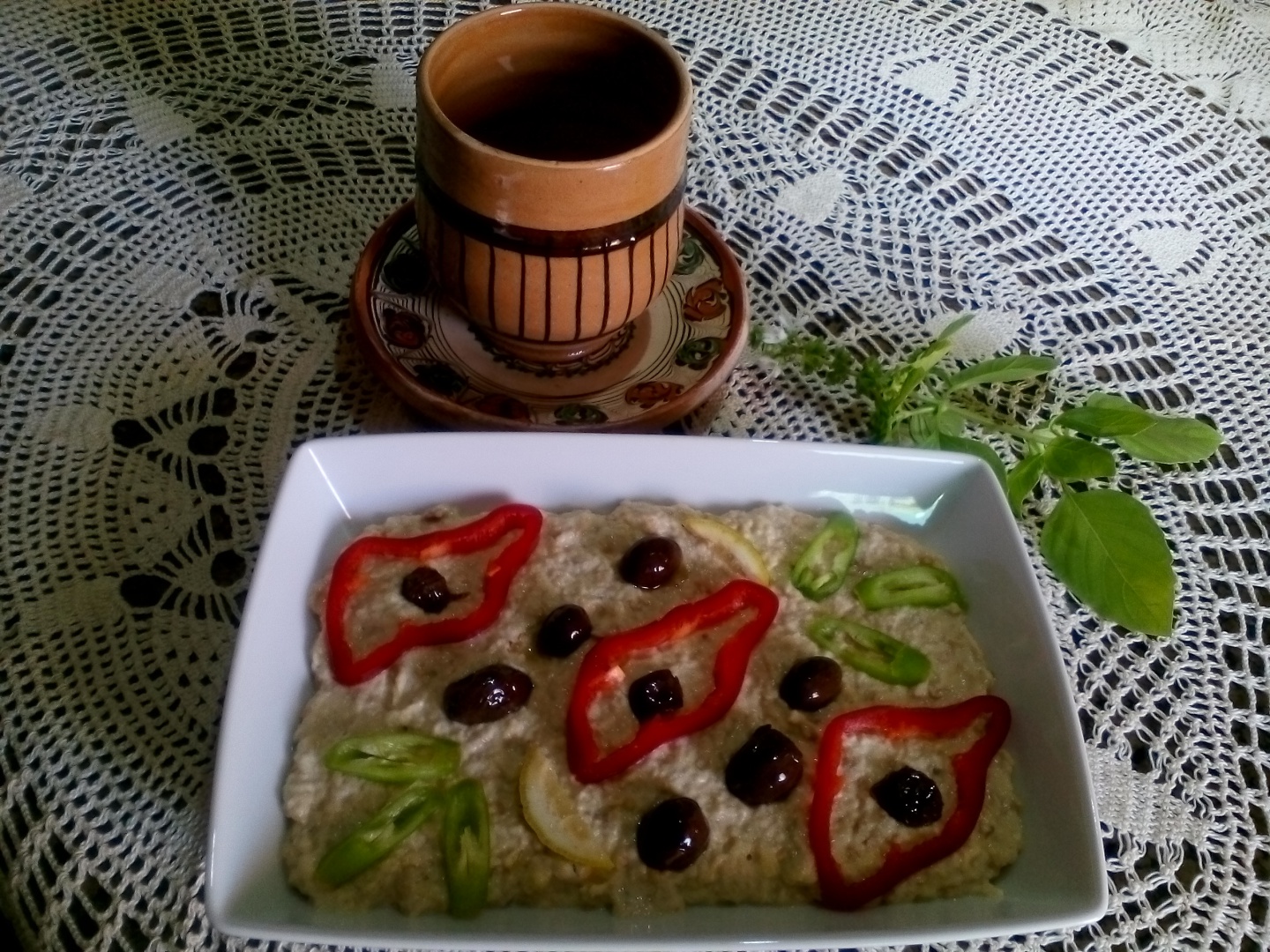 Salata de vinete cu tahini(mtabal)