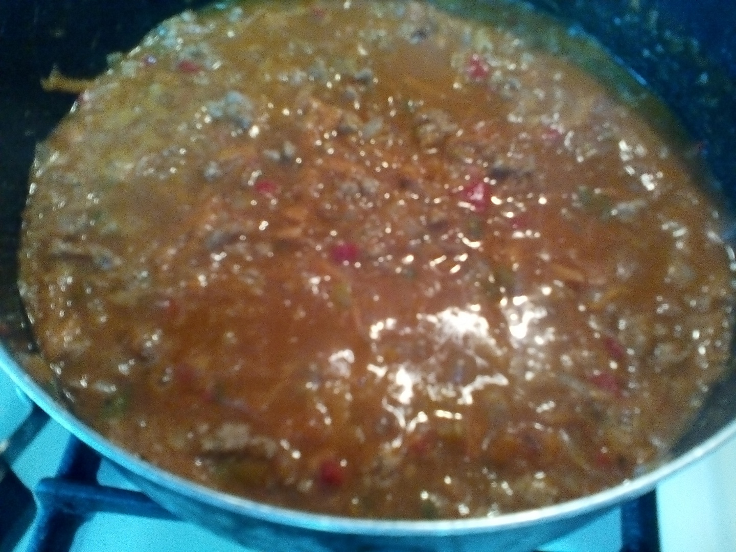 Spaghete cu carne tocata si legume la cuptor