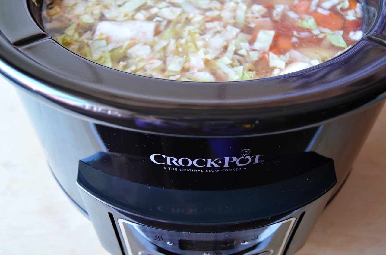 Ciorba de vitel cu legume la Crock Pot