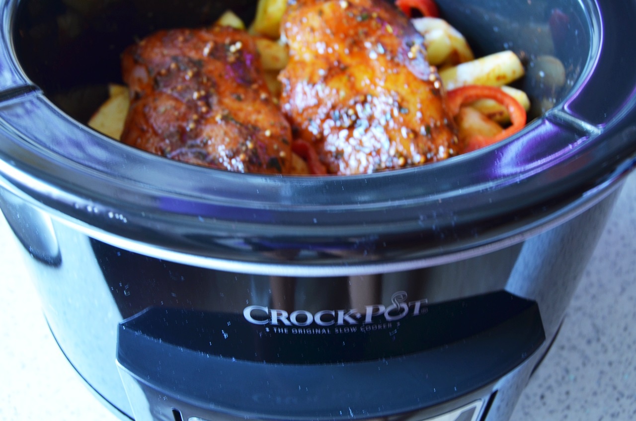 Piept de pui cu legume la Crock Pot