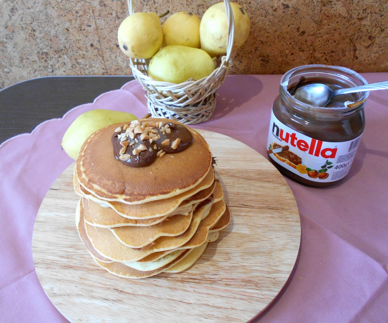 Clătite pufoase reţetă cu pere