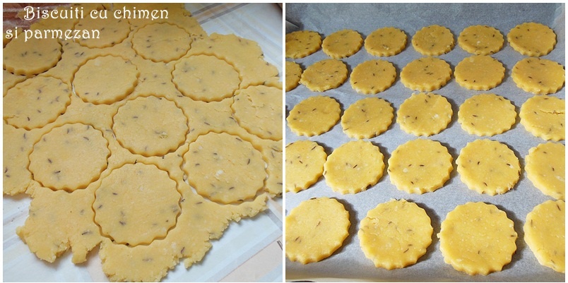 Biscuiti cu chimen si parmezan
