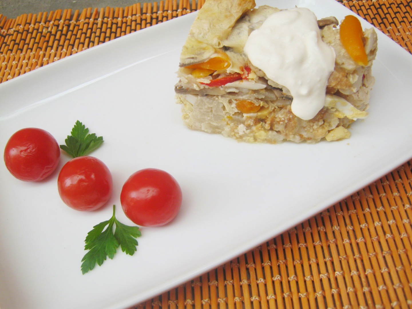 Conopida cu ciuperci la cuptor