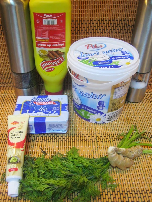 Galuste picante cu sos de ghimbir si marar