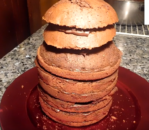 Tort de ciocolata in forma de bradulet de craciun