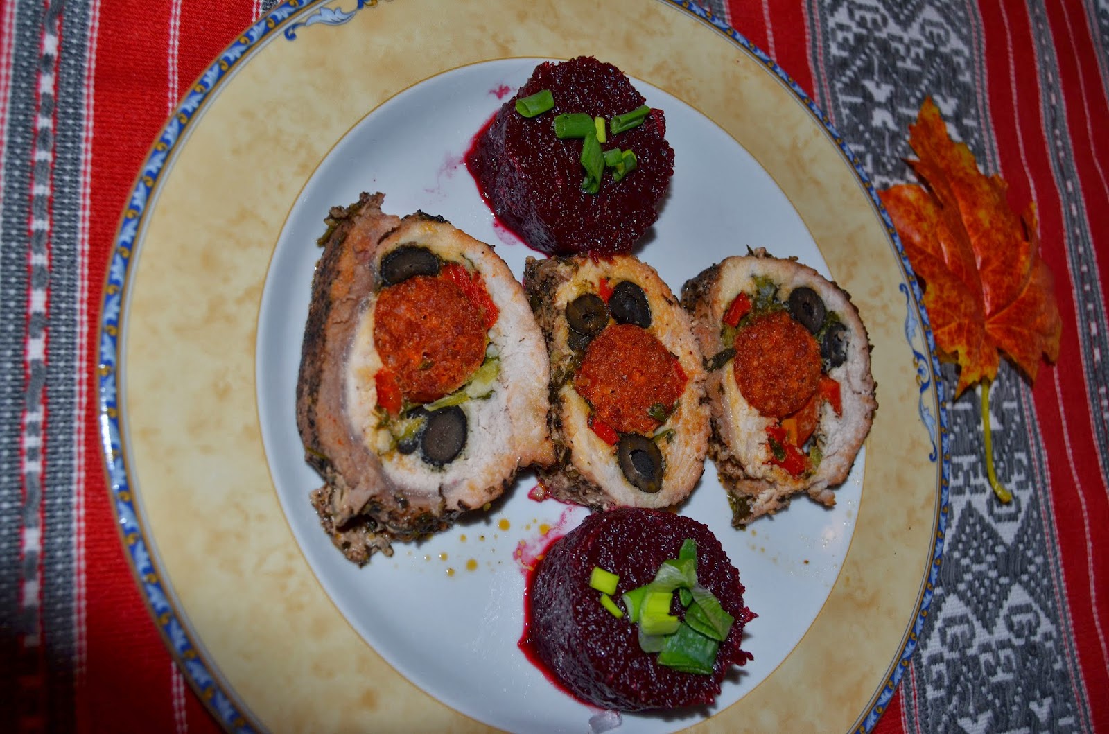 rulada din carne de porc