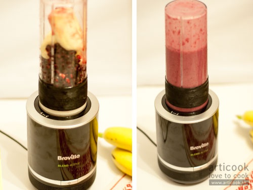 Smoothie de rodie cu banane