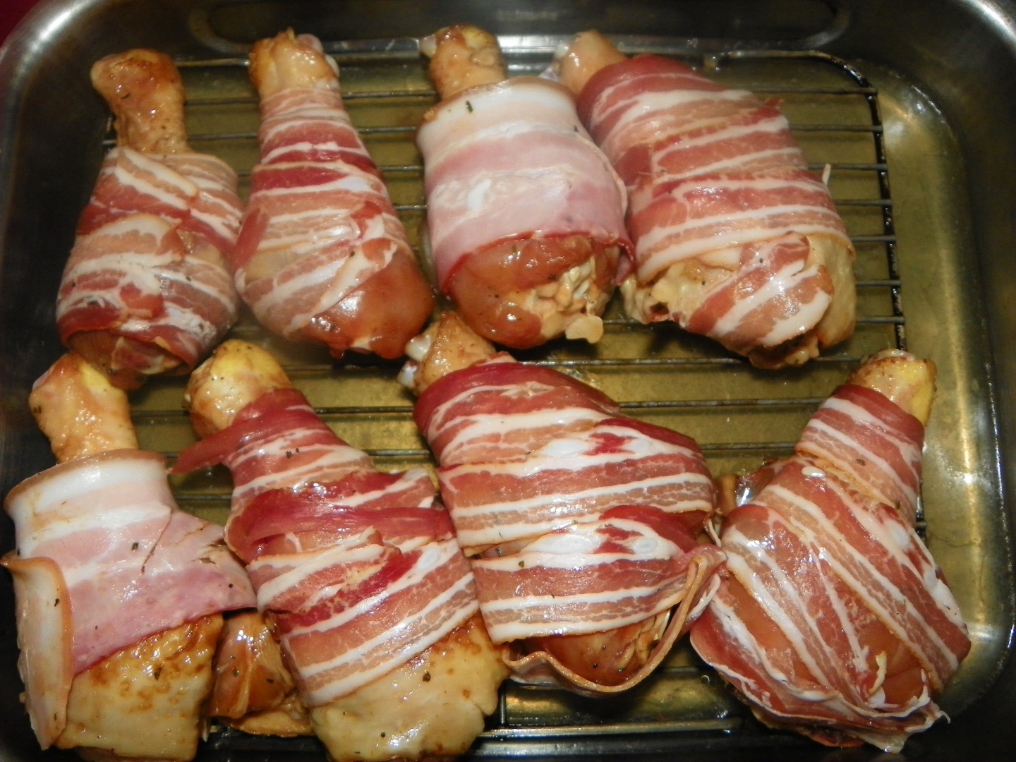 Pulpe de pui imbracate in bacon