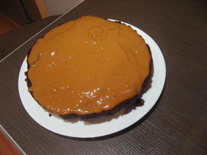 Prajitura cu ciocolata si caramel