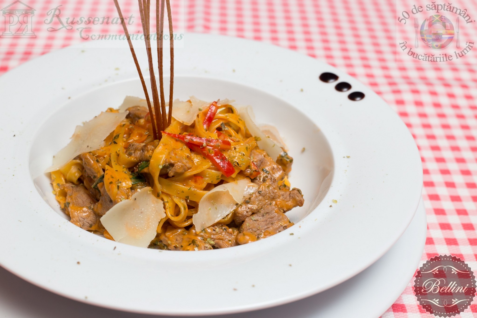 Tagliatelle cu muschi de vita