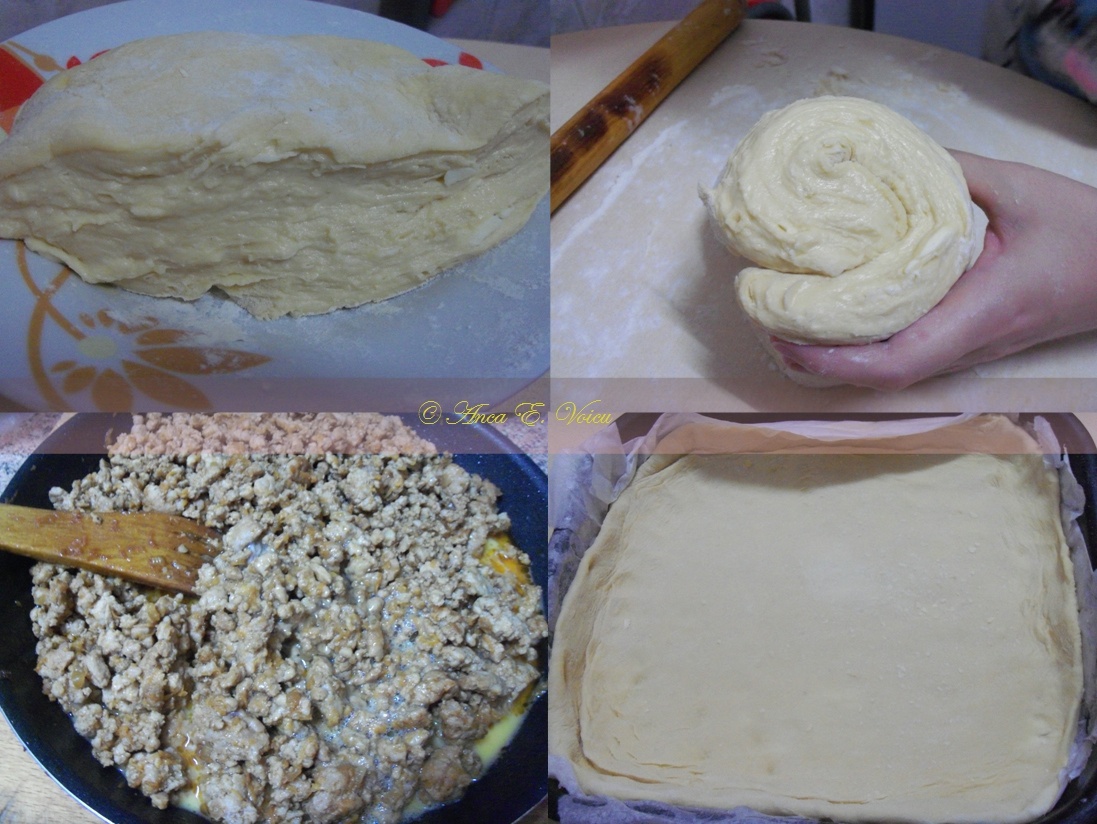 Placinta cu carne si aluat de casa