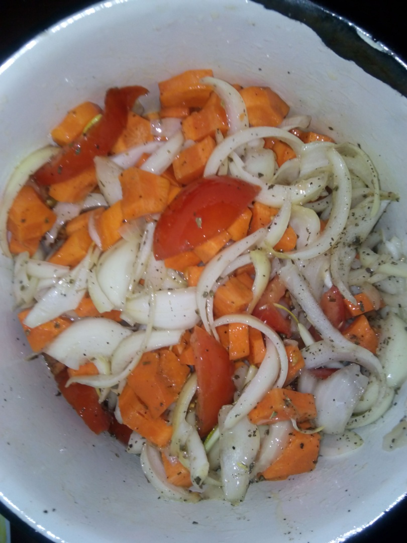 Peste cu legume la cuptor