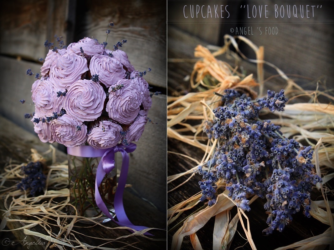 Cupcakes love bouquet