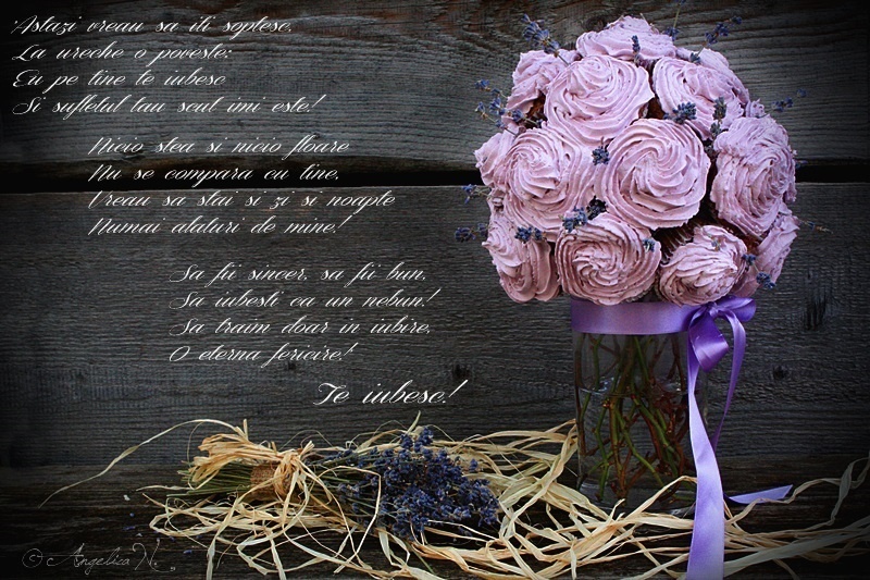 Cupcakes love bouquet