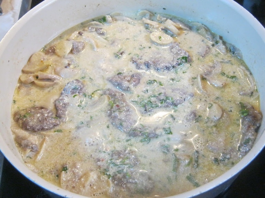 Scaloppini con funghi