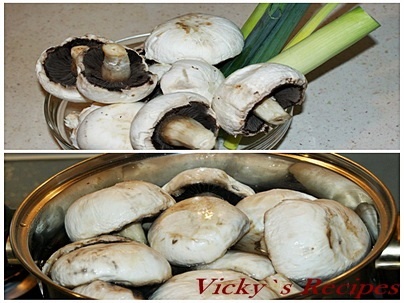 Salată de ciuperci și praz