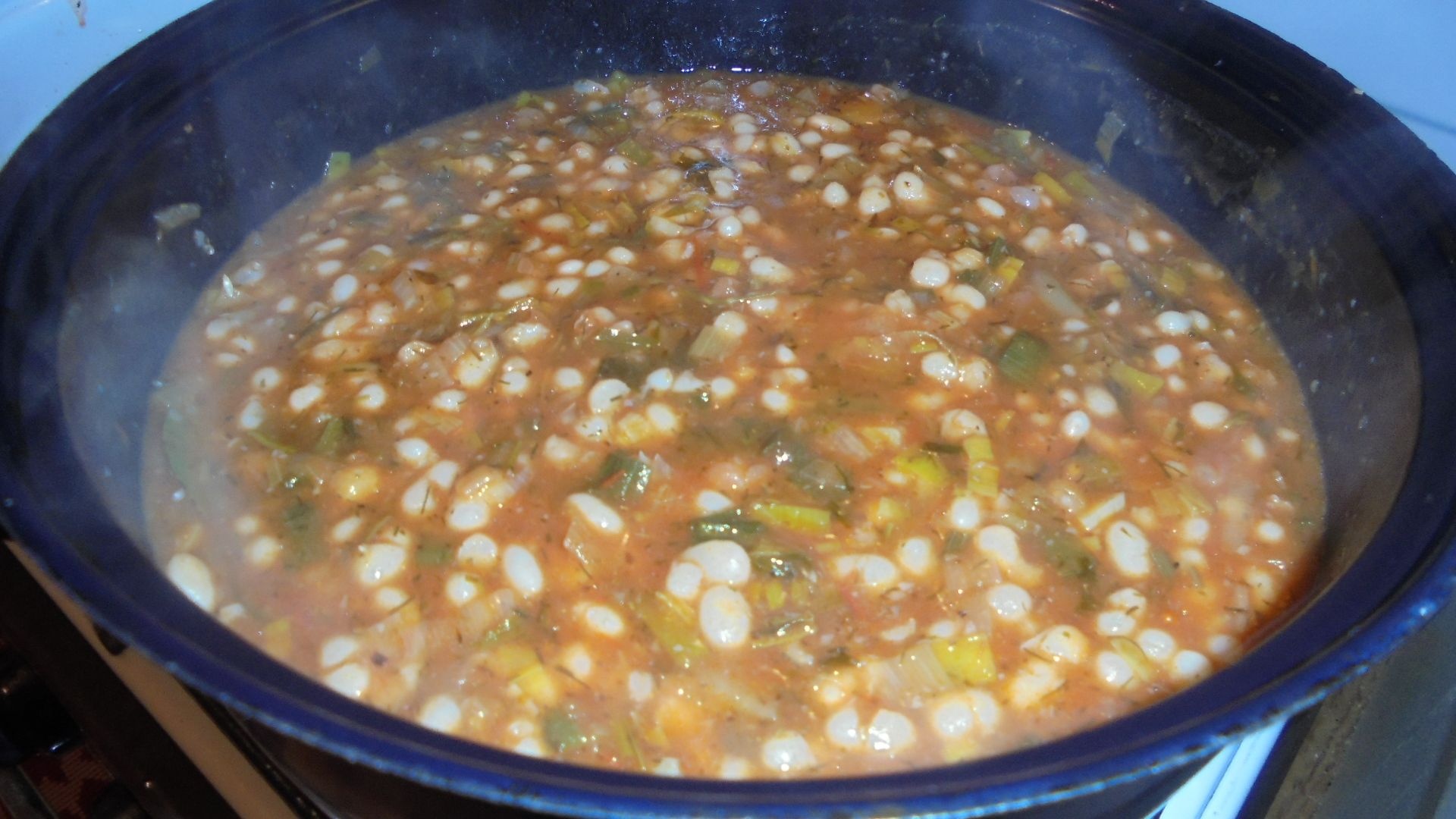 Iahnie de fasole cu praz