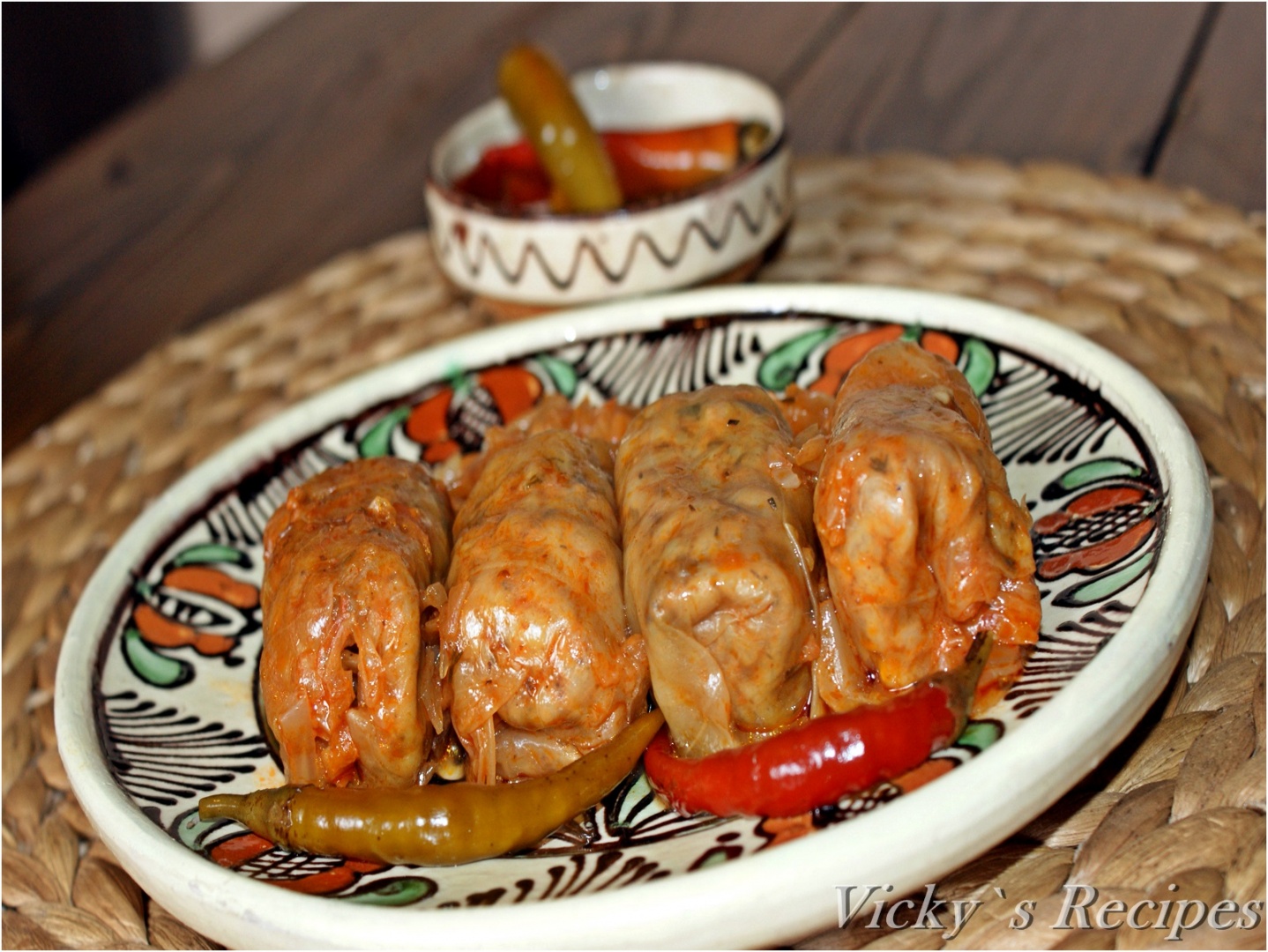 Sarmale de post cu ciuperci și orez