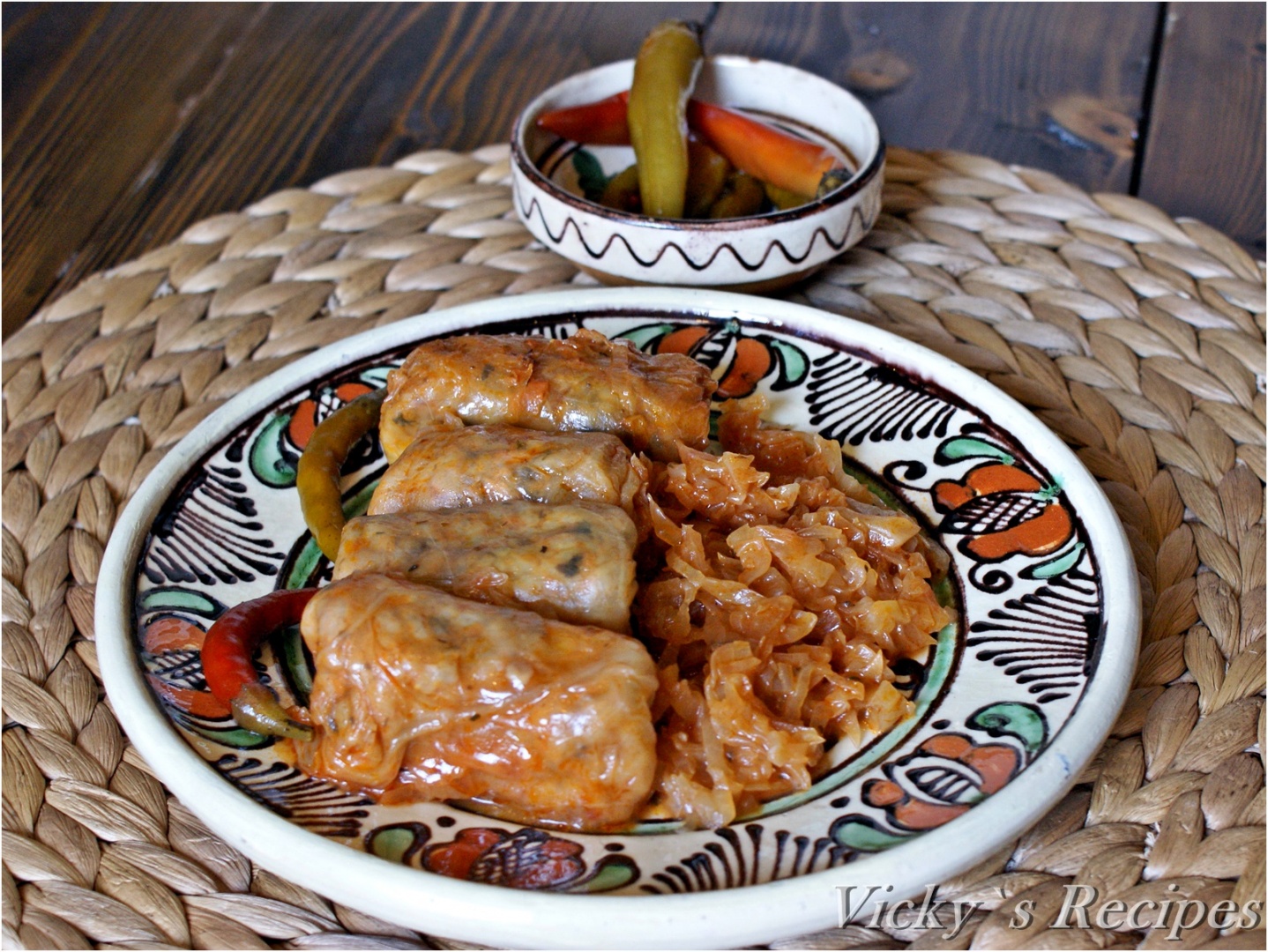 Sarmale de post cu ciuperci și orez