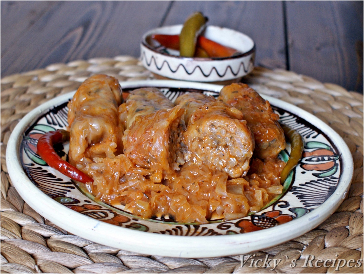 Sarmale de post cu ciuperci și orez