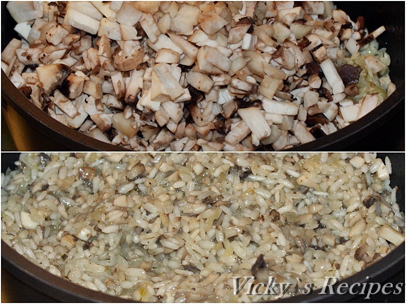 Sarmale de post cu ciuperci și orez