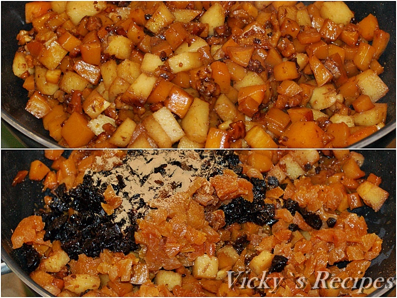 Tarte cu dovleac si gutuie caramelizate (de post)