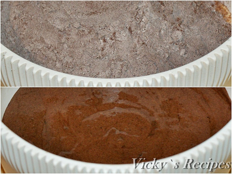 Rulada cu ciocolata si visine din dulceata, proaspete sau congelate