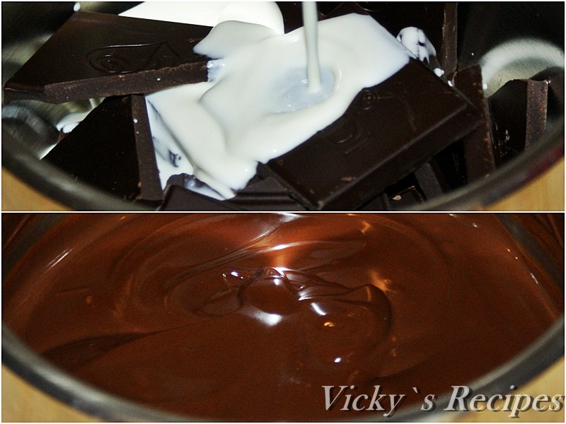 Rulada cu ciocolata si visine din dulceata, proaspete sau congelate